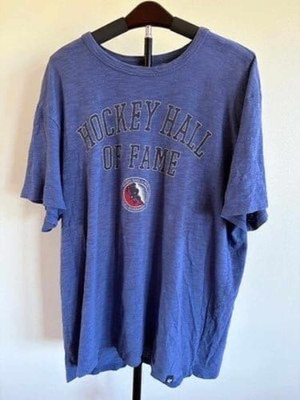 '47 Hockey Hall Of Fame T-Shirt Contemporary Mens XL Blue Crew Neck Short Sleeve